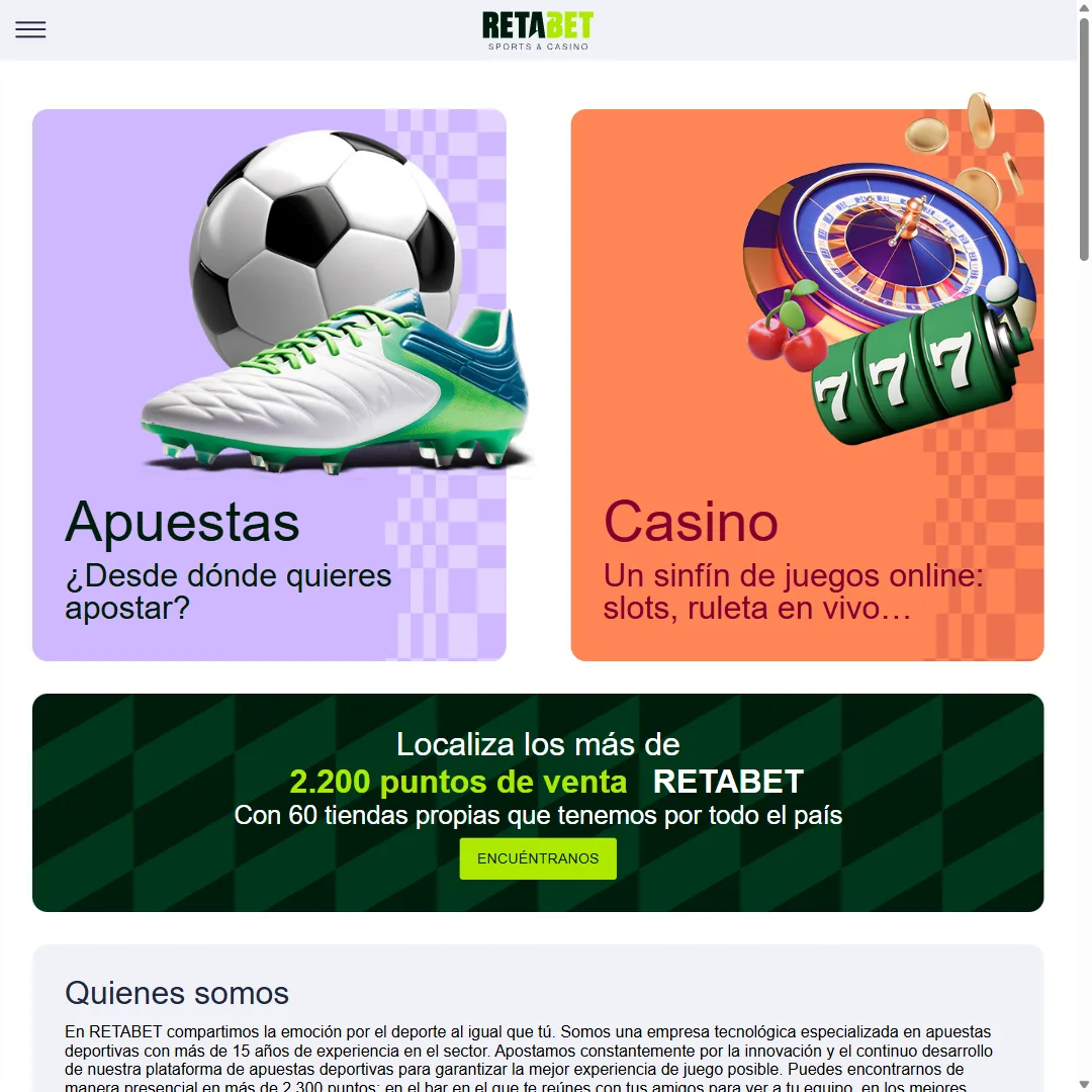 Captura 1 de Retabet